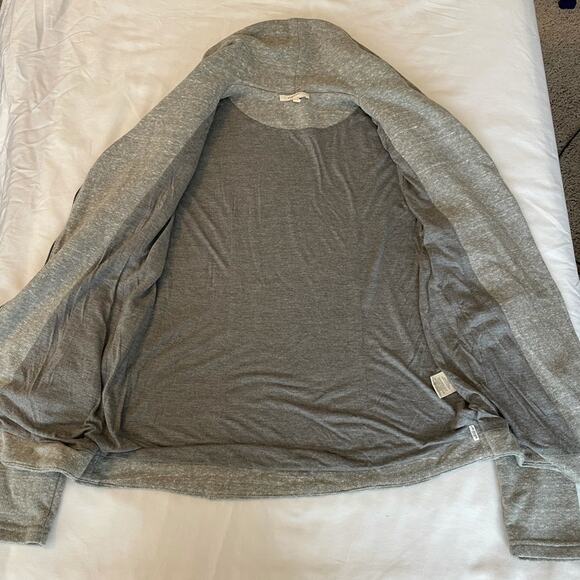 Mystree gray knit cardigan. Size XS. Asymmetrical zip. - Picture 3 of 8